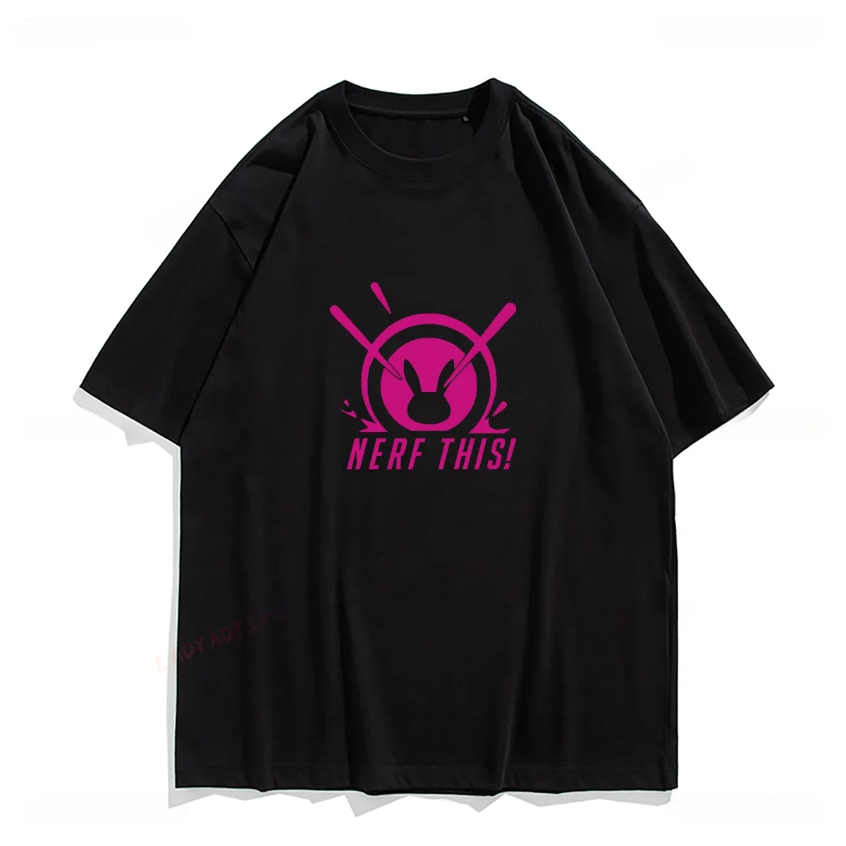 Nerf This Dva Rabbit Print Tops Women T Shirt Kawaii Clothes Lovely Cartoon Harajuku Graphic T Shirts Ropa Mujer Cotton Tee