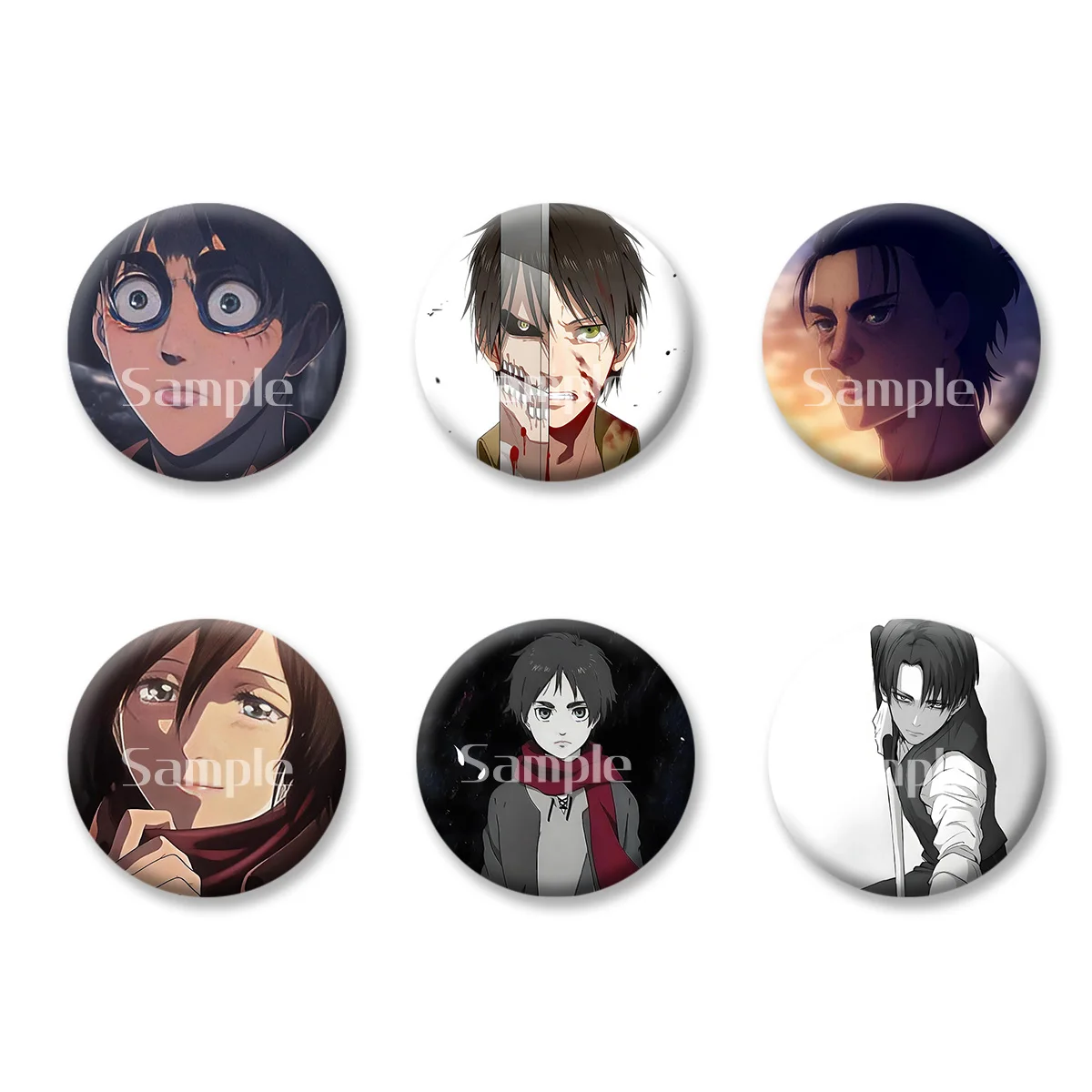 

Original Anime Peripherals Cartoon Role Flash Badge Keychains Makeup Mirror Fridge Magnet ACG Goods Game Peripherals Toy Gift