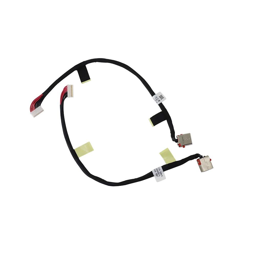 Laptop DC Power Jack com cabo conector soquete, novo