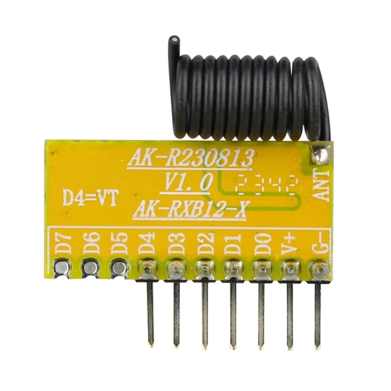 Superheterodyne ตัวรับ 433/315Mhz โมดูลไร้สาย 3.3V-5.5V ทดแทนโดยตรง