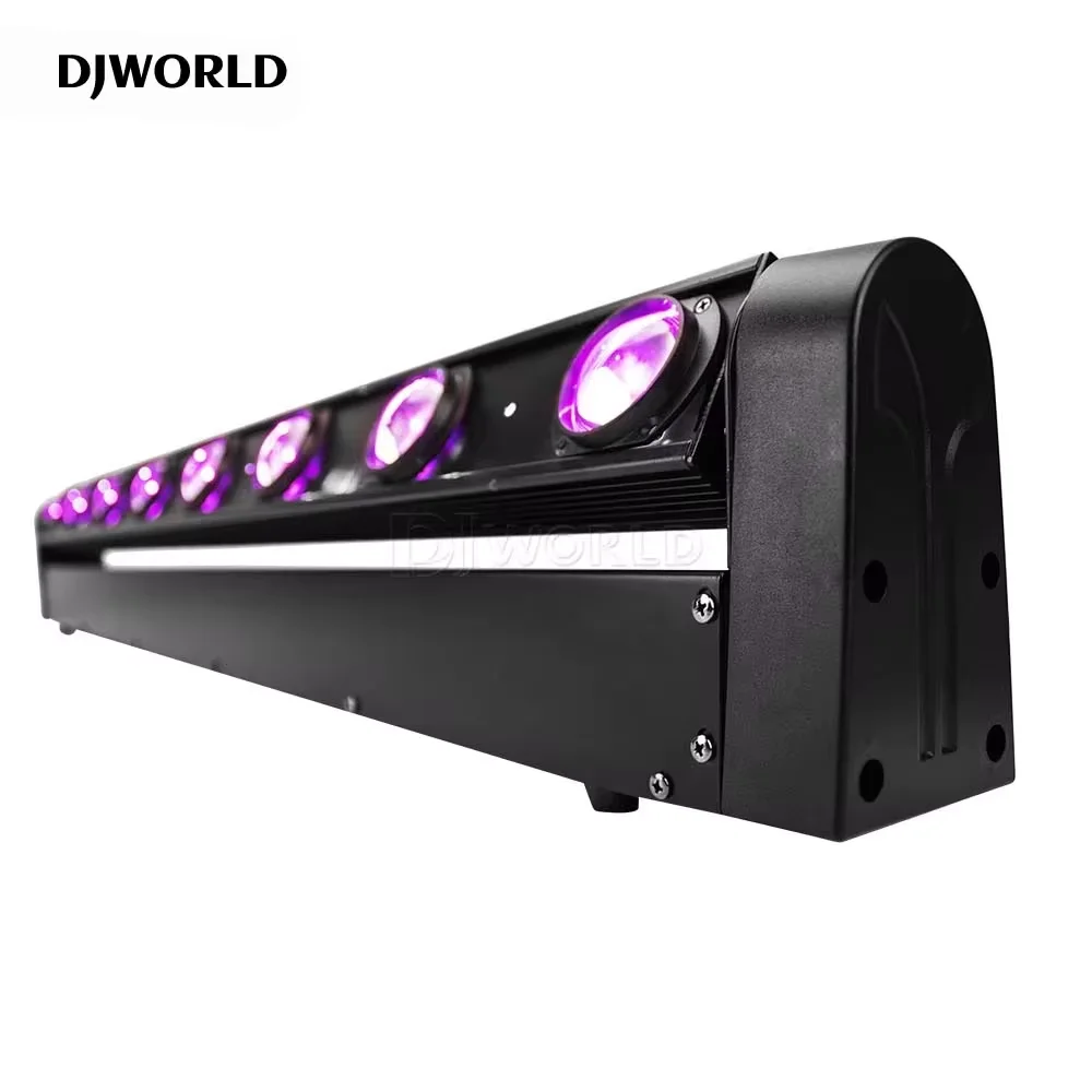 8X12W RGBW 4IN1 LED With 10/38 DMX Beam Moving Head Light LED Bar Dj Lights Best For DJ Disco Birthday Party Dance Floor Wedding