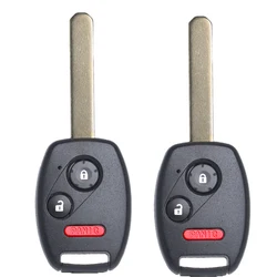 혼다 어코드 CRV용 MLBHLIK-1T 원격 키, ID46 칩 스마트 자동차 키 FOB, 2007-2013, 3 버튼 FOB, 313.8MHz, 2 개
