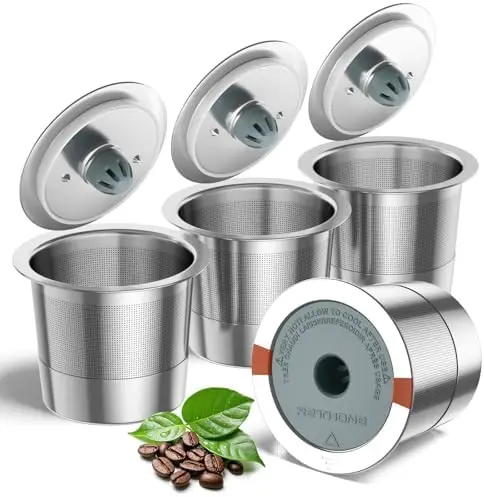 

Многоразовая кофейная капсула RETHONE для Keurig - многоразовая кофейная капсула из нержавеющей стали, совместимая с кофемашинами Keurig 1.0 и 2.0.