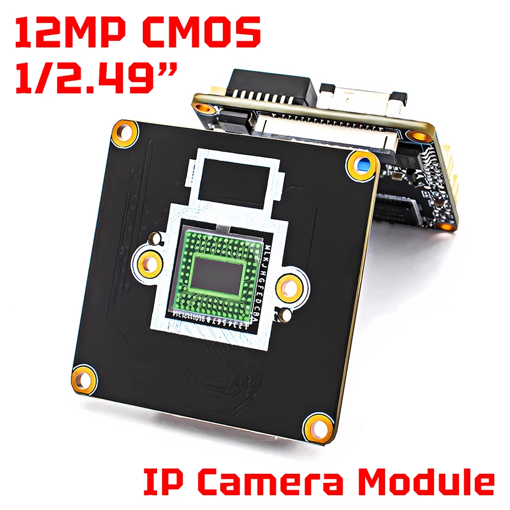 

4K IP Camera Module 12MP Ultra HD 1/2.49" CMOS Industrial Webcam Board Support Onvif H.265 RTSP AC18Pro POE Seucrity Protection