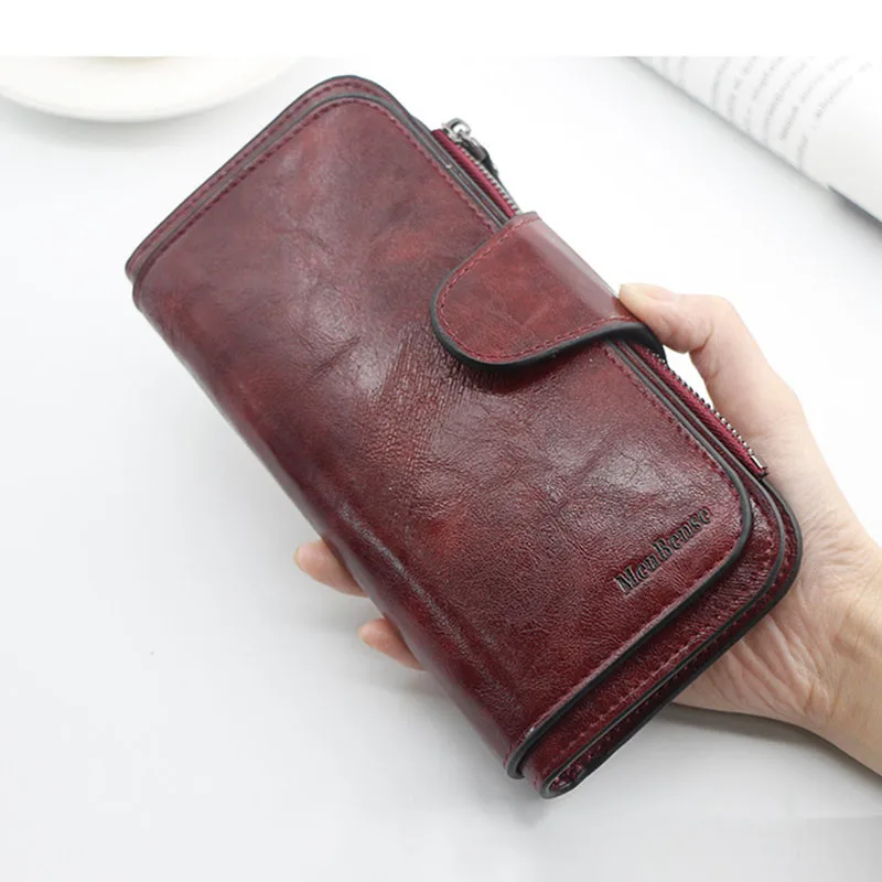 

Women's wallet made of leather Wallets Three fold VINTAGE Womens purses mobile phone Purse Female Coin Purse Carteira Feminina