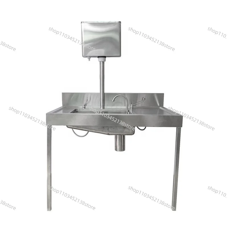 Wall Mounted Induction Manual Hand Wash Sink Basin Surgical Scrub Sink
