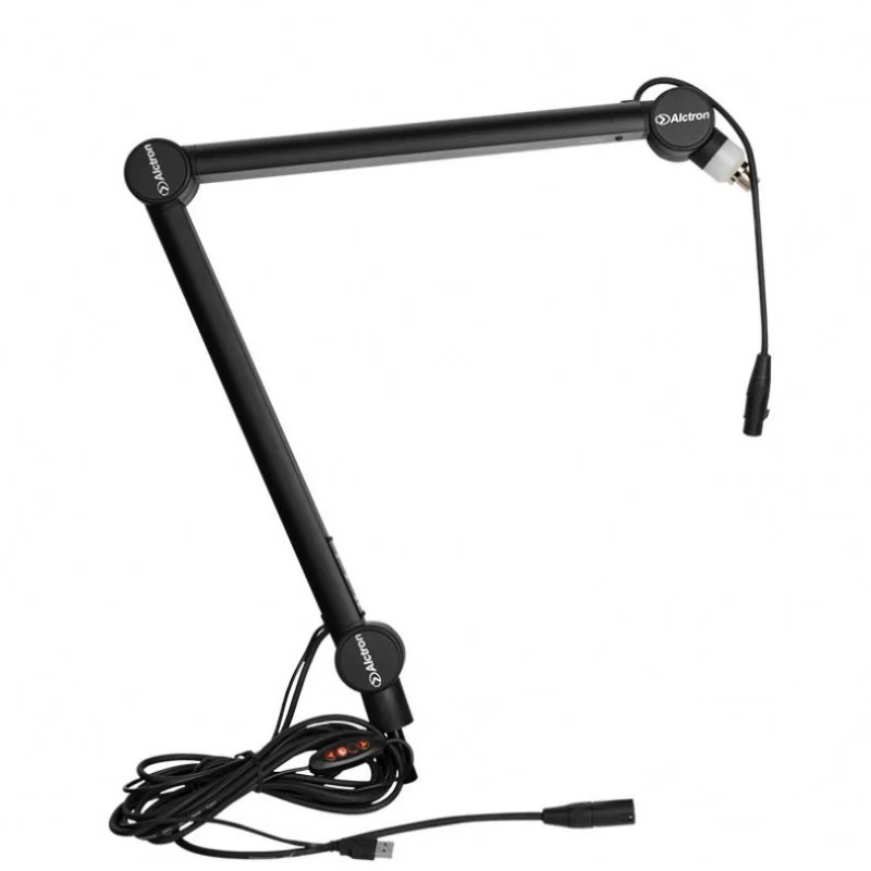 Alctron MA616 Broadcast Studio Recording Mic Holder Adjustable Suspension Boom Scissor Arm Microphone Stand Wall Mount 마이크 암