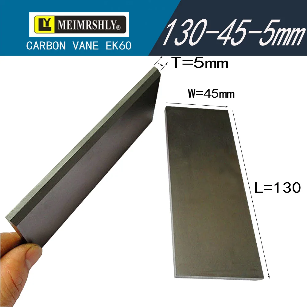 

MEIMRSHLY EK60 for Elmo Rietschle Vacuum Pump Carbon Vanes, Plate Graphite Vane 5X45X130MM