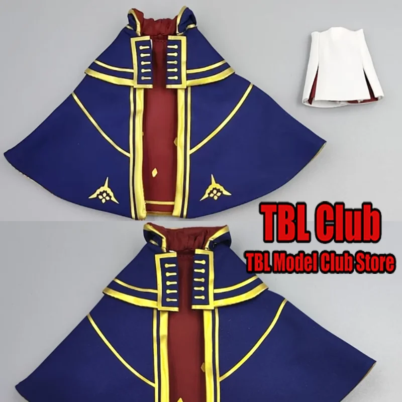 1/12 Scale Blue Cape White Skirt‌ Female Clothes For Bandai 30MS Altria Pendragon‌ ‌King Arthur 12-inch Action Figure Soldier