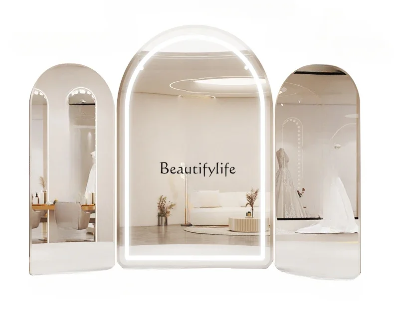 X4 Three-sided mirror special dress hall wedding fitting mirror whole body thin beauty large mirror