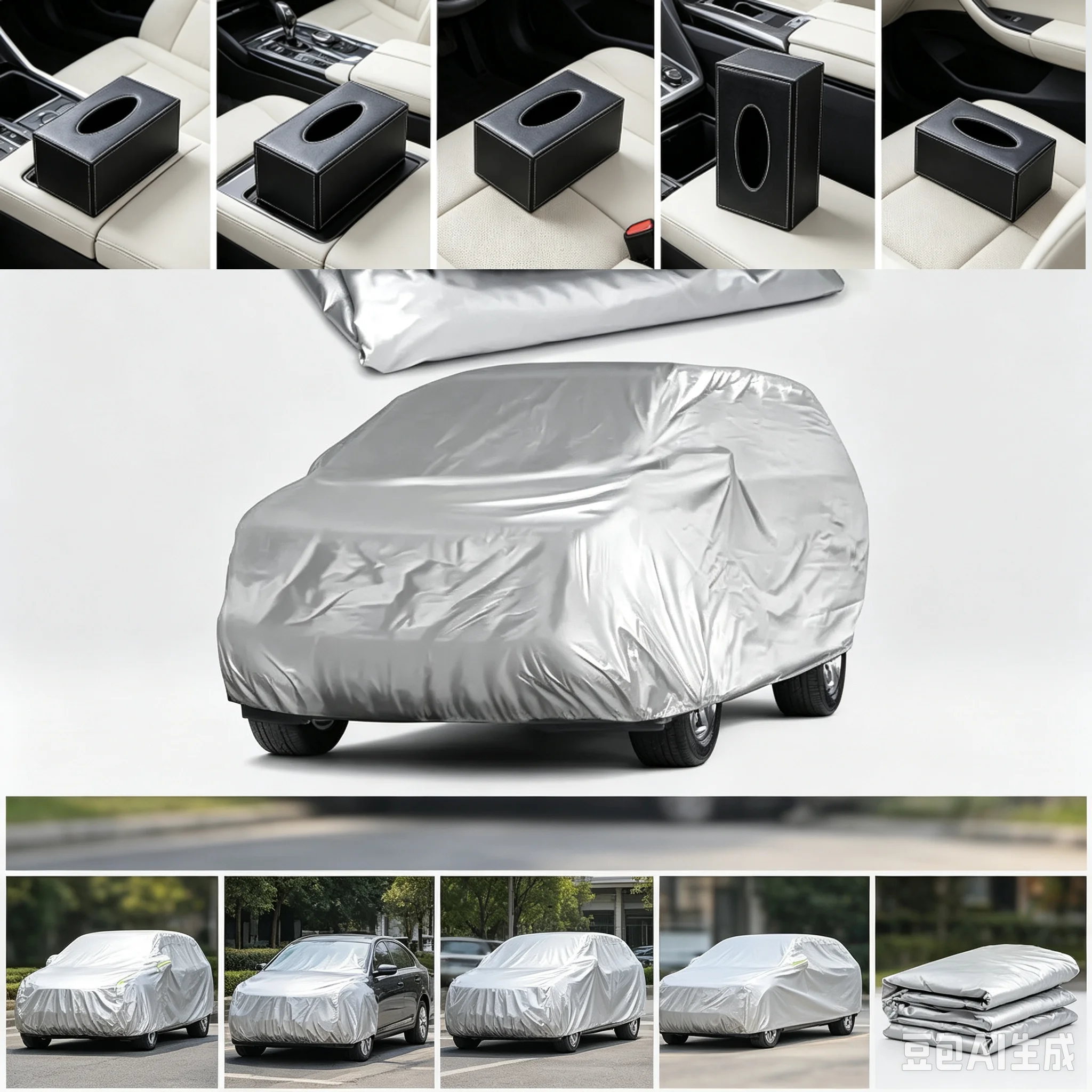 Car Cover Waterproof Breathable Outdoor UV Snow Heat Dust Rain Resistant Car Covers