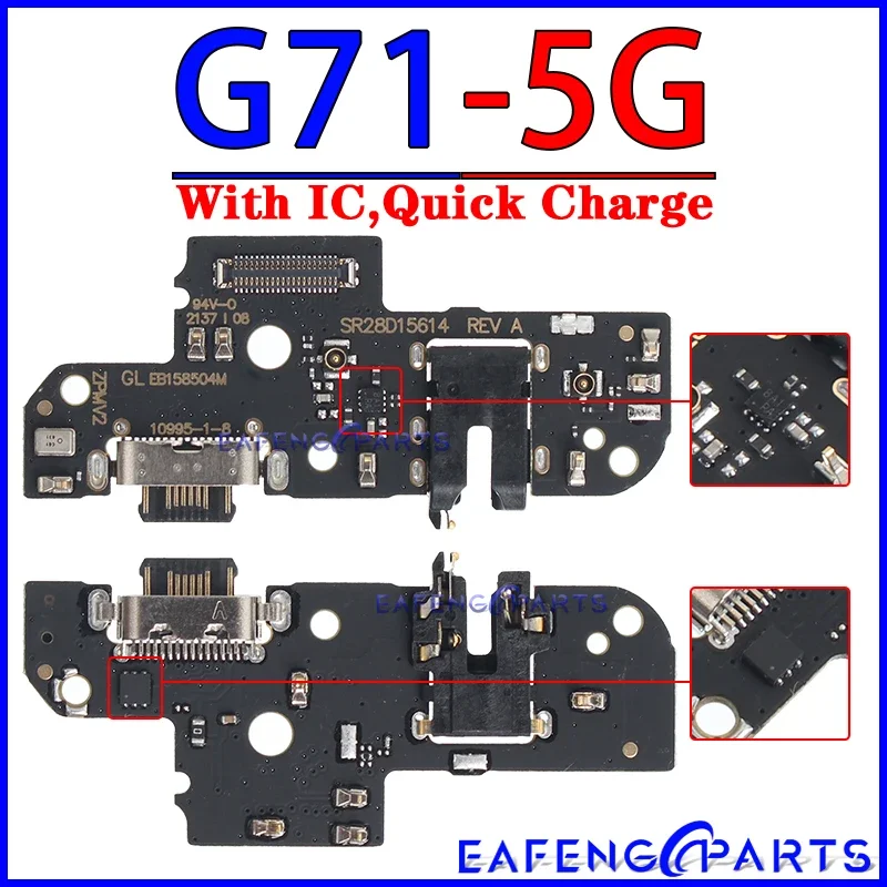 Usb Dock Charger Connector Ports for Motorola Moto G31 G41 G51 G71S G22 G32 G42 G52 G62 G72 G82 5G Charging Board Module Flex