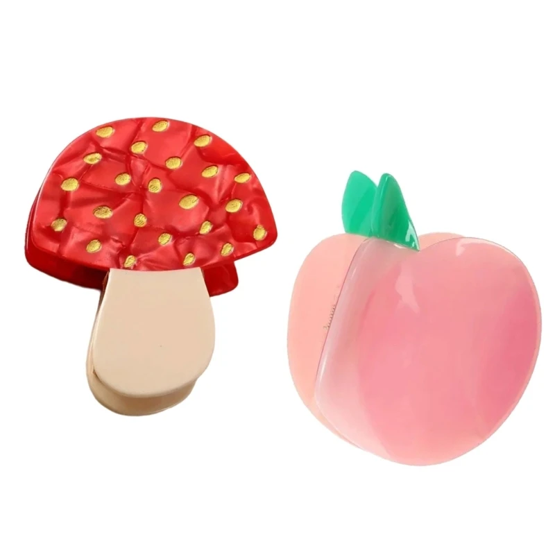 Mushroom Hair Clip Adjustable Hair Pin Versatile Portable Lovely Barrettes Dropship