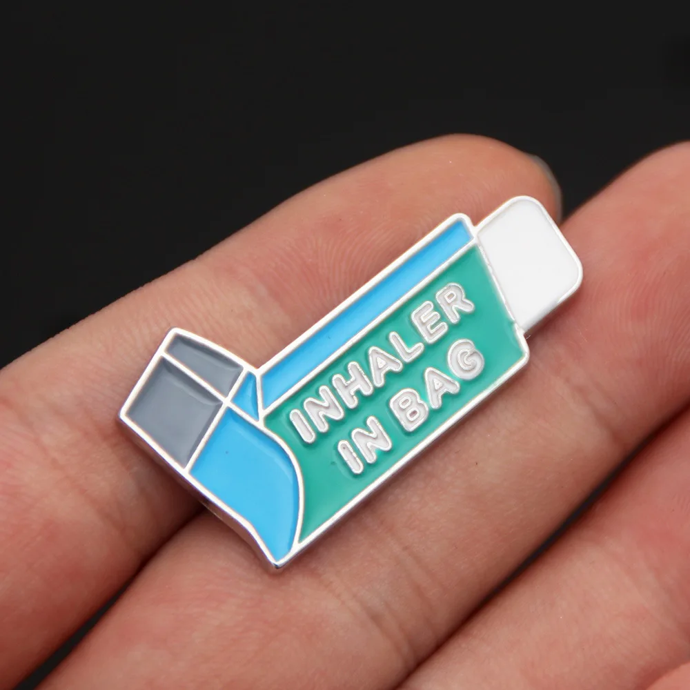 حقن الأنسولين المستنشق في حقيبة بروش الديكور المريض دبوس شارة الرجال والنساء التلبيب دبوس طبيب ممرضة هدية صغيرة #2