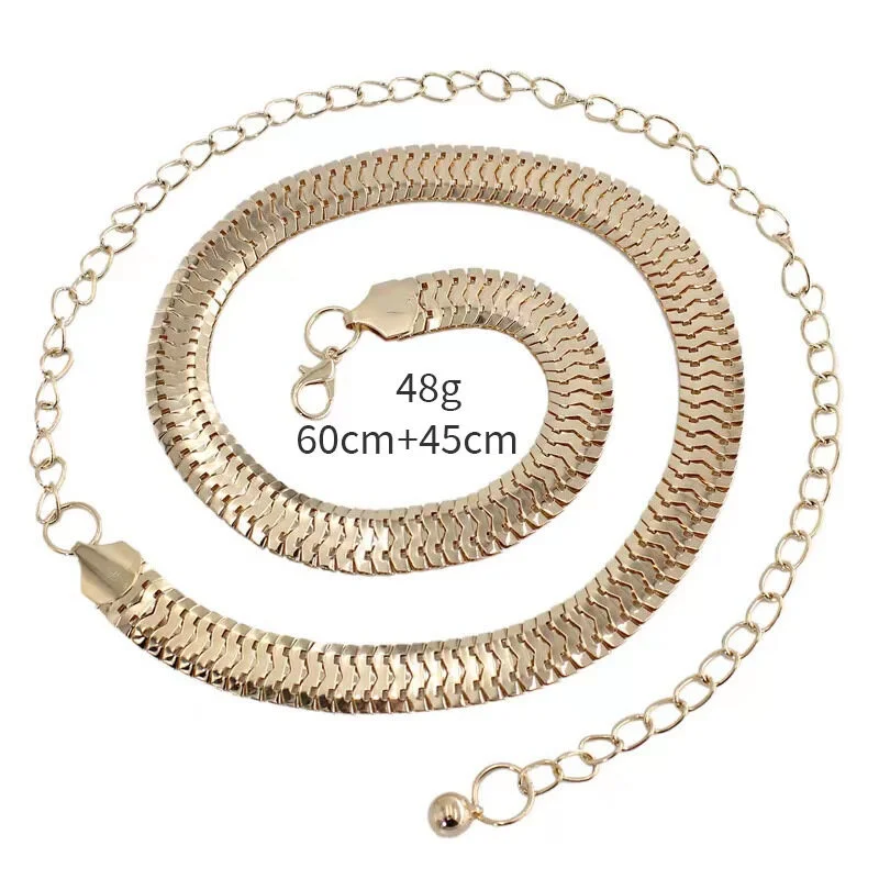 Cintura a catena in metallo con gioielli in oro con catena da donna di moda GM133