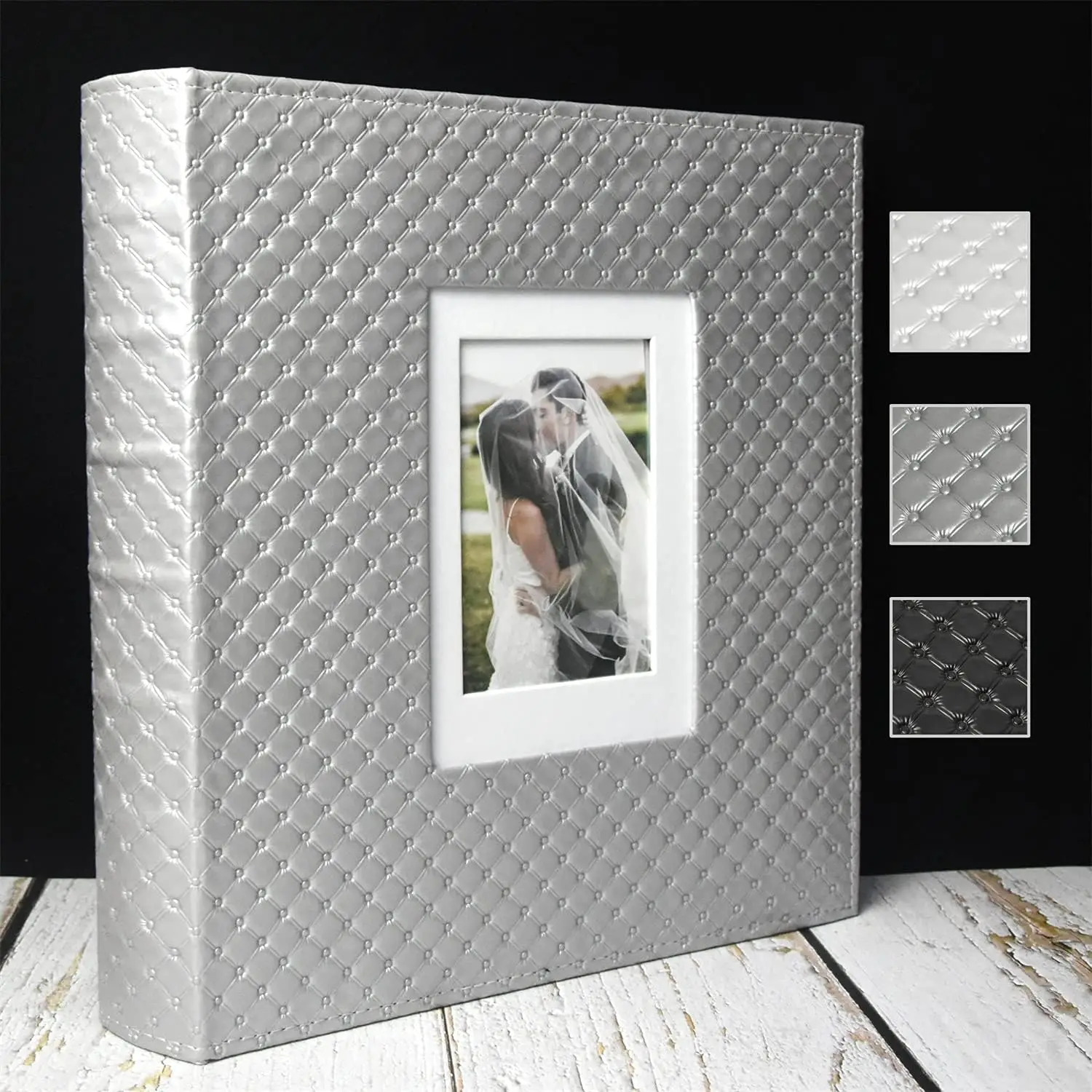 

Photo Album Photo Books for 4x6 Pictures Large Capacity Wedding Albums Hold 500 Photos for Family Couple Memories Boo