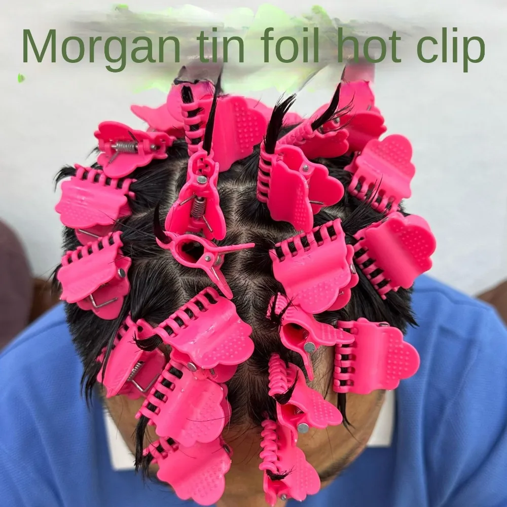 30 szt. Klipsów do trwałej ondulacji włosów, odporne na ciepło, lekkie, izolujące, ułatwiające utrwalenie objętości, łatwe w czyszczeniu, losowe kolory, klipsy do fal, klipsy do włosów.