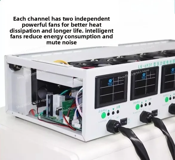 LK692F six channels battery automatic charge and discharge cycle tester, battery charge and discharge all-in-one machine