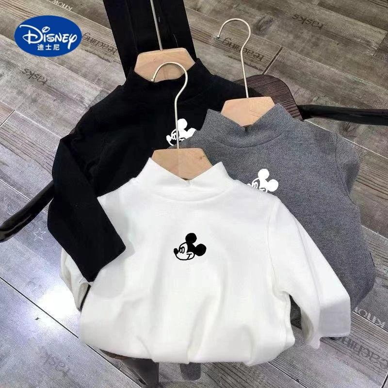 

Disney 2025 Kids' Thermal Shirt - Soft Brushed Fabric with High Neck, Warm Base Layer for Boys & Girls, Fall Winter