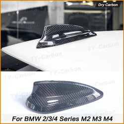 For BMW 3 Series G20 M3 G80 G42 G82 M4 G87 M2 G22 G23 I4 G26 Car Roof Shark Fin Antenna Cover Real Dry Carbon Fiber Texture Trim