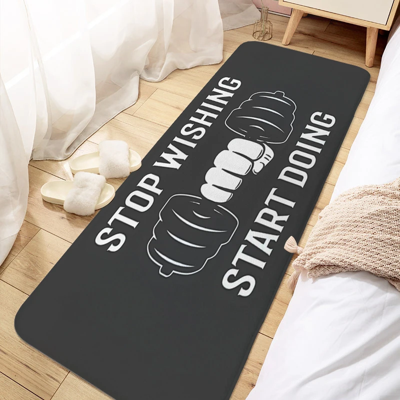 

Living Room Mat GYM Floor Mats Hallway Bedroom Rug Doormat Entrance Door Balcony Corridor Carpet for Kitchen Slip-resistant