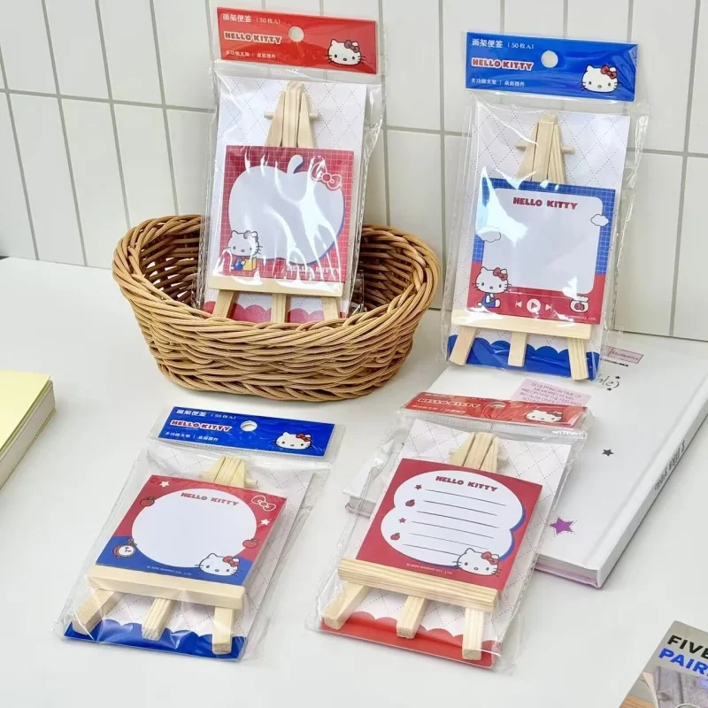 12-ピース-ロットかわいいサンリオキティメモパッドかわいい-n-回使用できる文房具ラベルメモ帳ブックマークポスト学用品