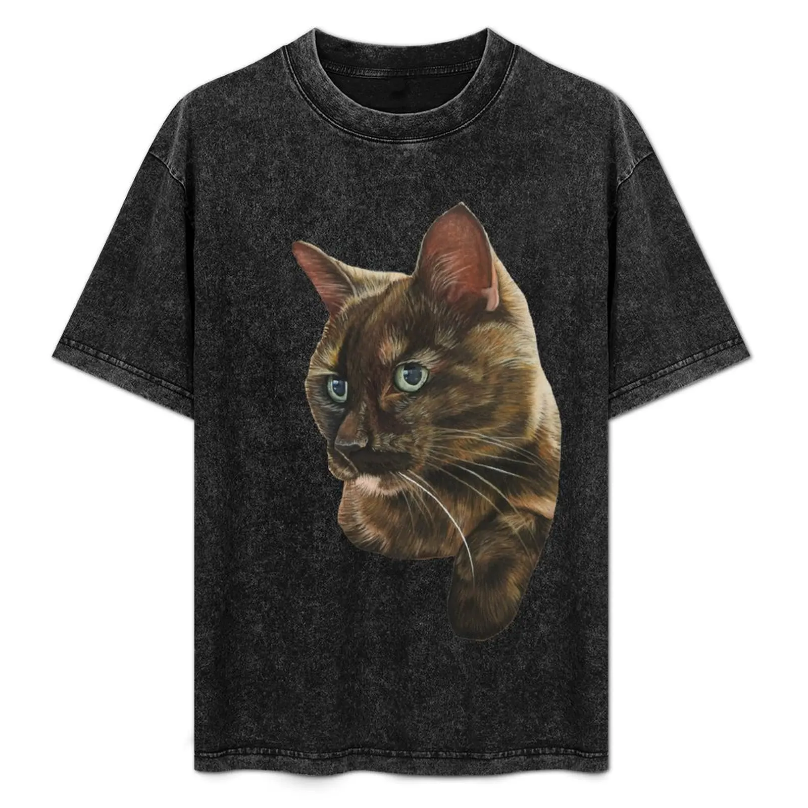 

Angel the tortoiseshell cat T-Shirt Breathable Basic Cotton T-Shirt