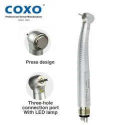 COXO CX207-F Dental LED High Speed Handpiece 4Hole With 3 Way Spray 3 Air Dentist Tool