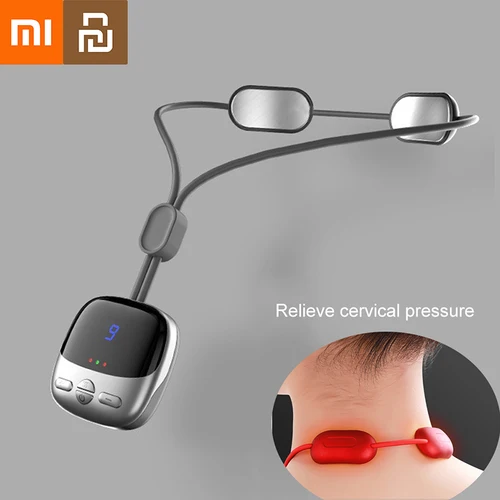 Imagen 1 del producto Xiaomi Youpin-Protector de cuello colgante inteligente, masajeador de columna Cervical, Mini masaje de hombro de pulso portátil, compresa caliente para enfermería
