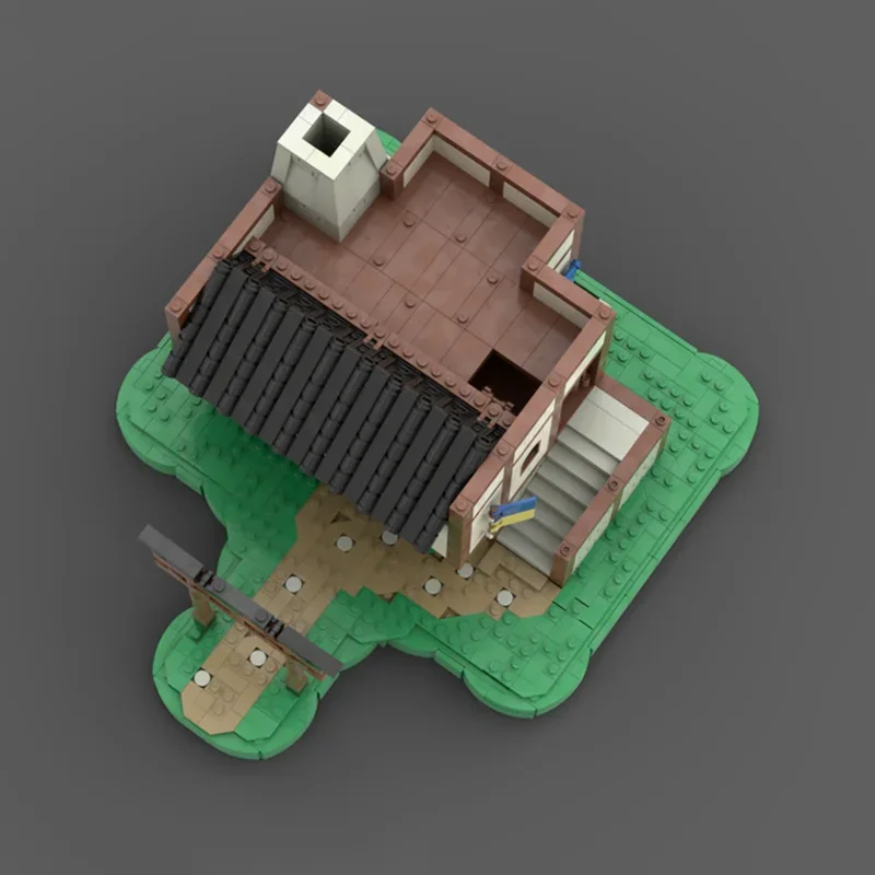 Casa de bloques de construcción Moc (Medavapan), tecnología de ladrillos modulares, regalos de modelo, juguetes de Navidad, conjuntos DIY de montaje