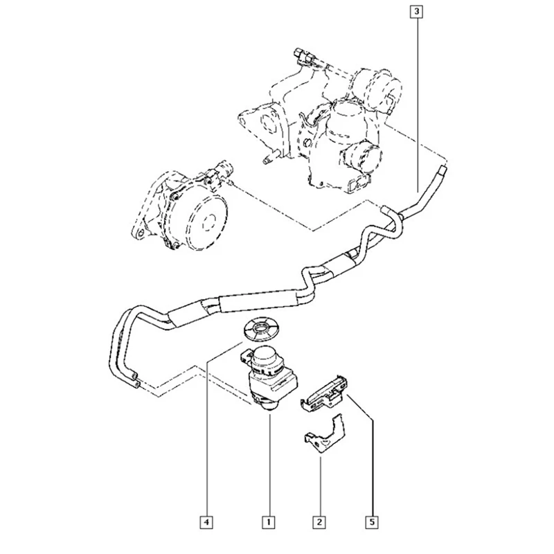 Turbocharging Solenoid Valve 14956-00Q0H 8200661049 For Renault Nissan Qashqia 14956-00Q0C 8200201099 8200575400