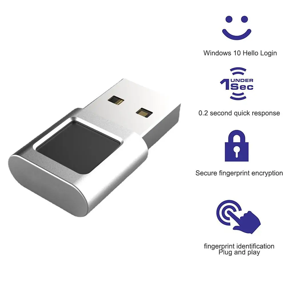 Computer Fingerprint Logger Usb Interface Anmelden Entsperren Fingerprint Reader Modul Gerät Kompatibel Für Win10/11 Hallo