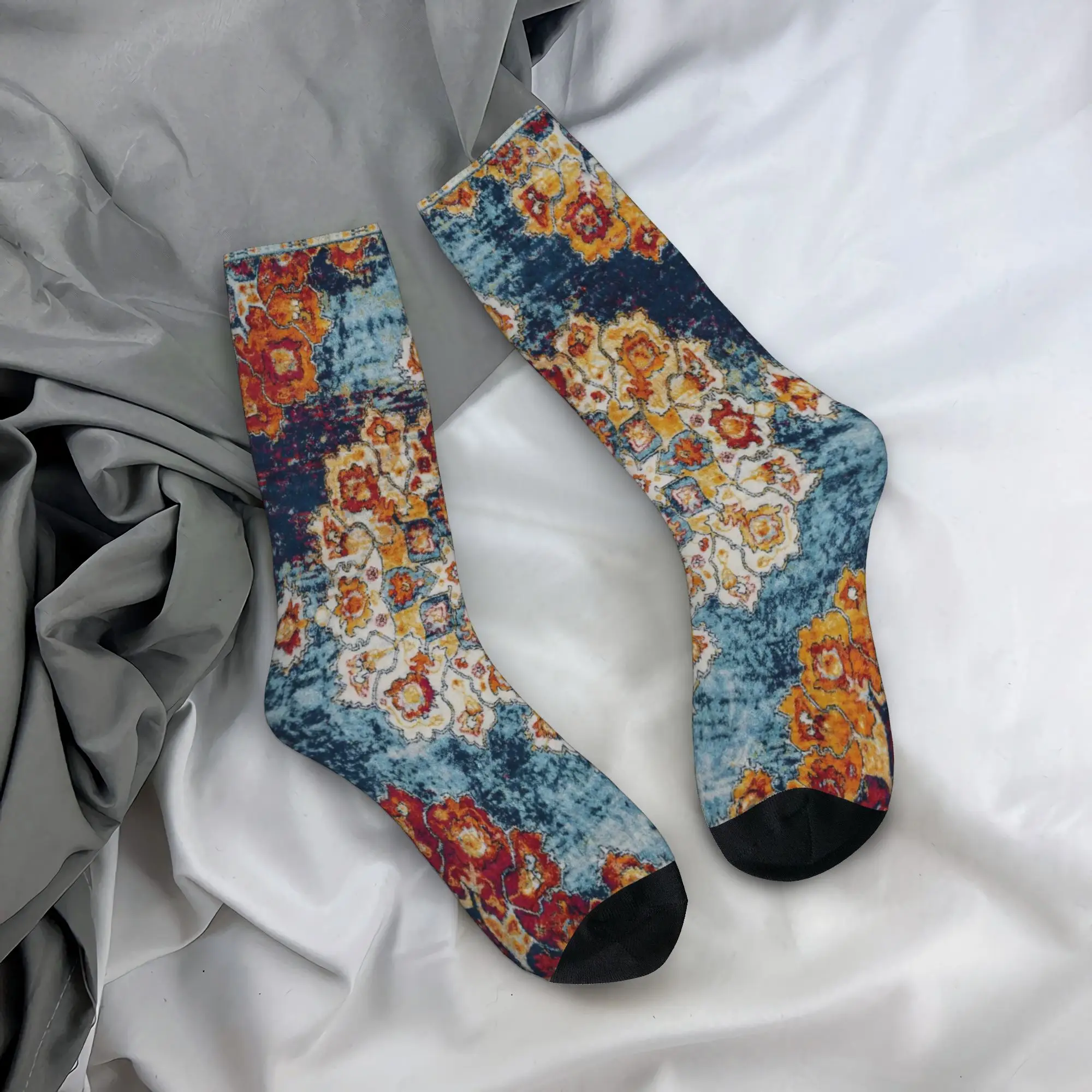 

Retro Bohemian Woven Pattern Socks Winter Stockings Vintage Men Comfortable Socks Graphic Outdoor Anti Skid Socks