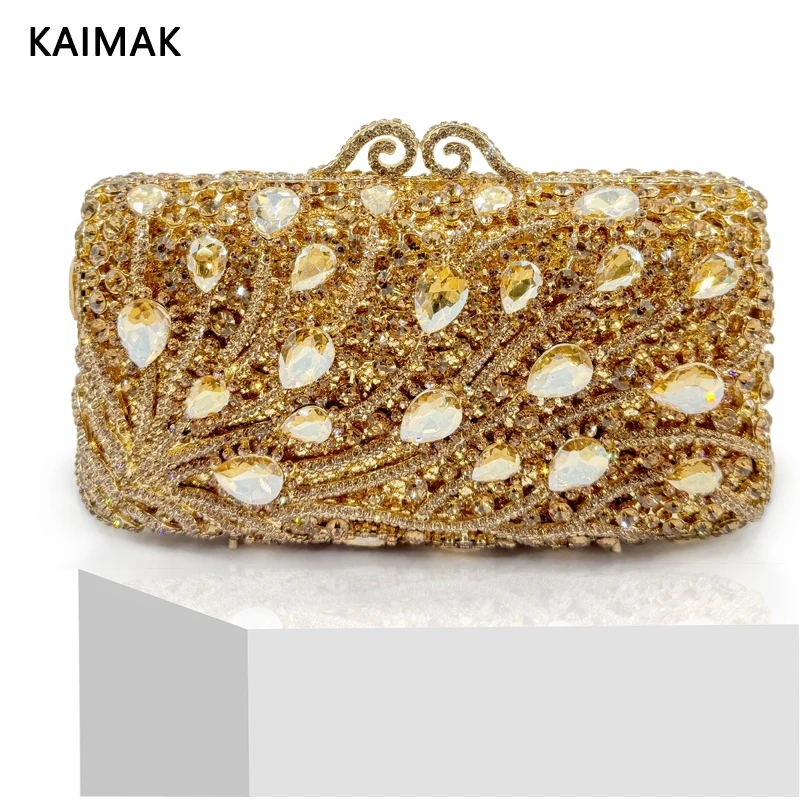 2004 Latest Luxury Crystal Evening Bag Diamond Handbag Women's Purse Party Prom Bag Bridal Purse Wedding Bag Gemstone Clutch Bag