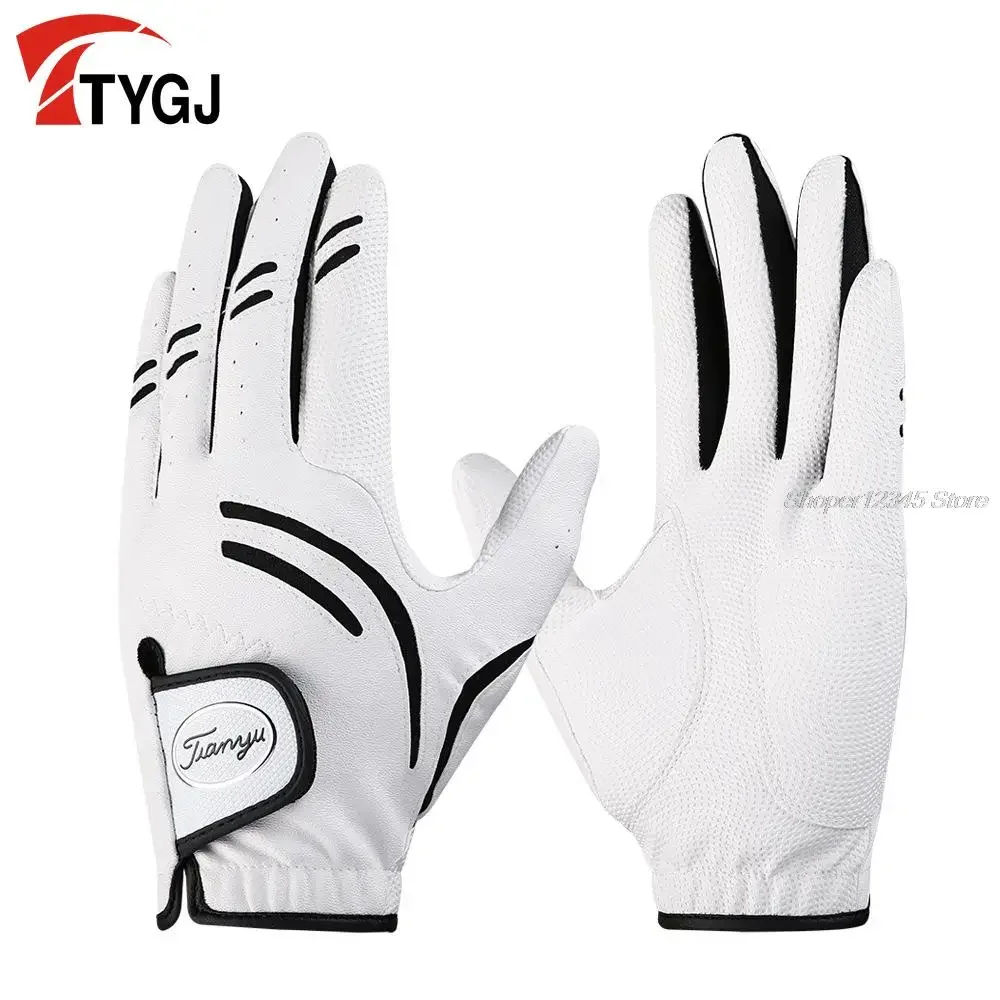 1 Pcs Men's Golf Gloves Pu Leather Sports Gloves For Men Left Hand Breathable Mittens For Golfer Male Casual Golf Accessories