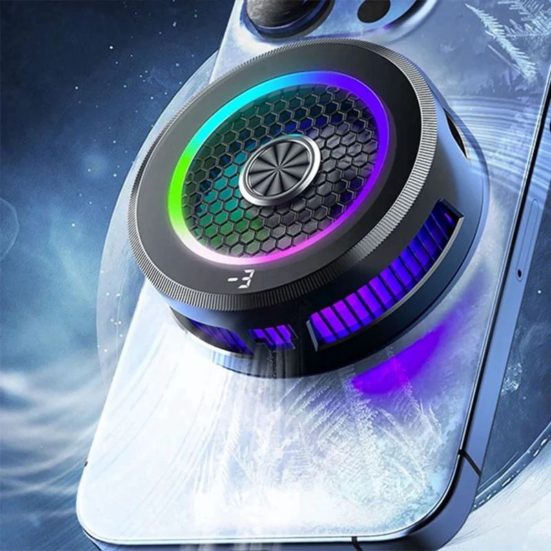 Mobile Phone Cooler 3 Modes Semiconductor Refrigeration Cooling Phone Radiator For Android Iphone PUBG Game Cooler