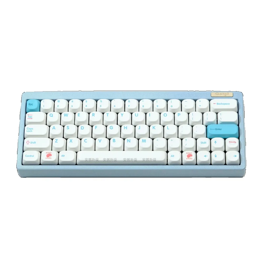 Set Keycap gaya Sushi 138 kunci profil KOA PBT sublimasi tutup kunci kustom Korea untuk Aksesori Keyboard game mekanis