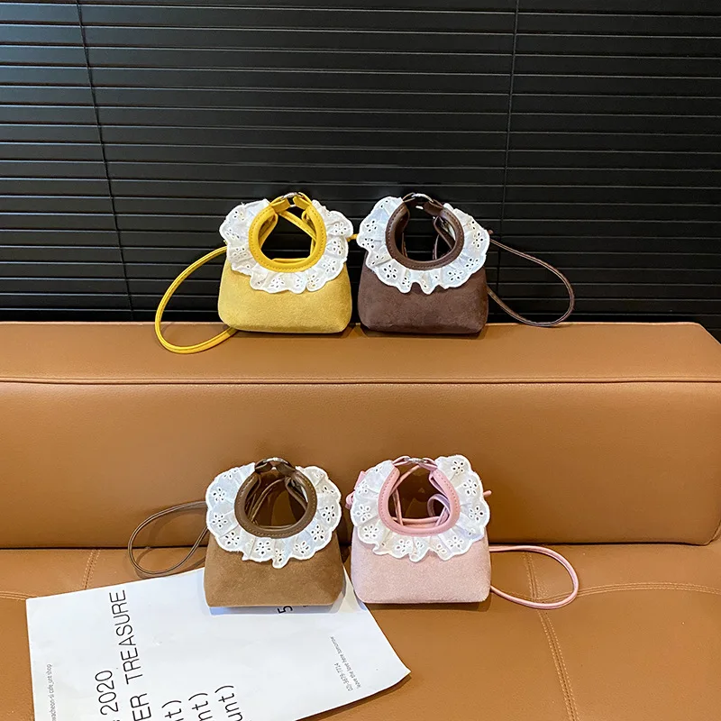 

Новая нишевая оригинальная допаминовая милая мини-сумка для губной помады Mori, высококачественная игривая кружевная сумка с наклоном