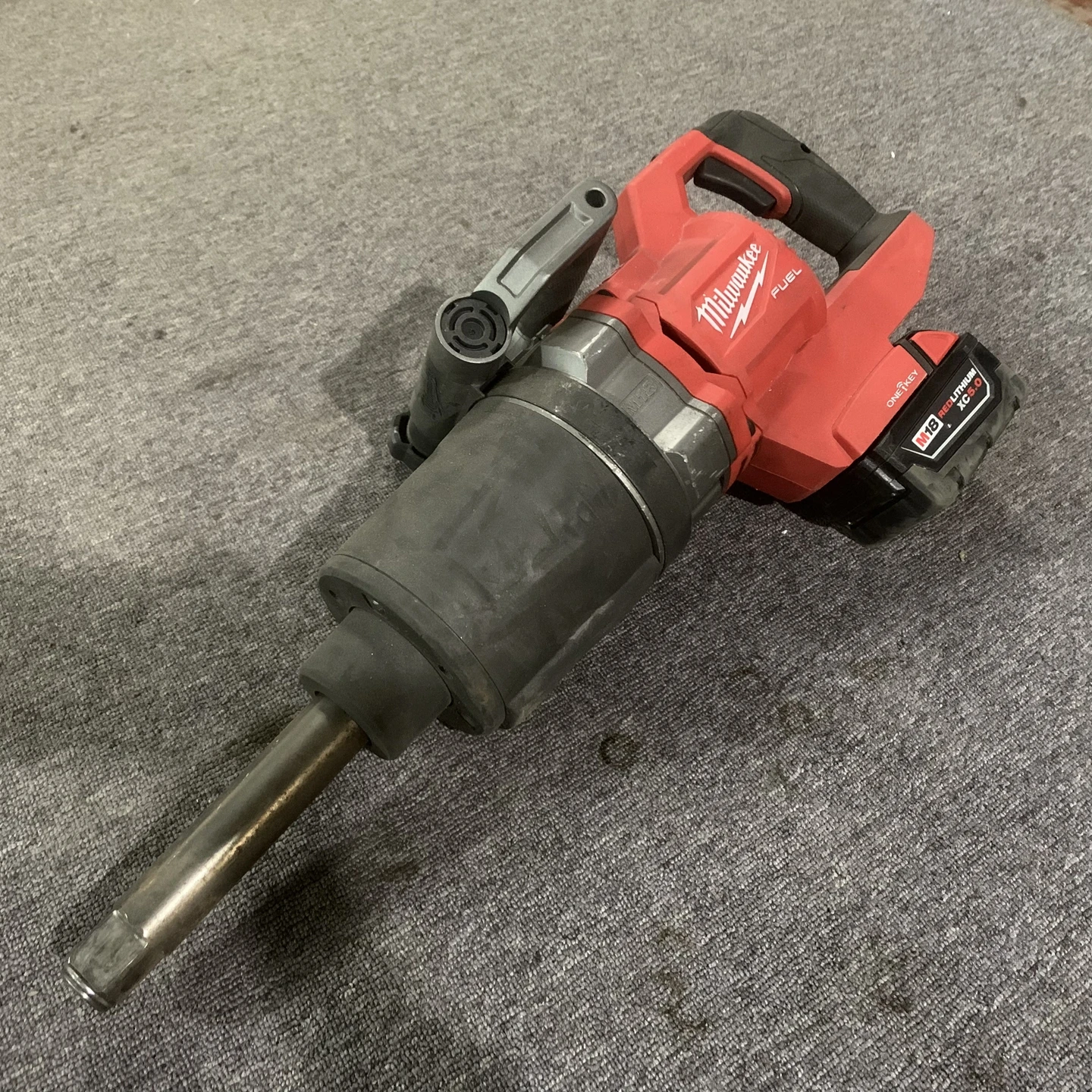 Milwaukee M18 FUEL 1” D-Handle High Torque Impact Wrench (2869-20) W/ 5.0AH Battery second-hand