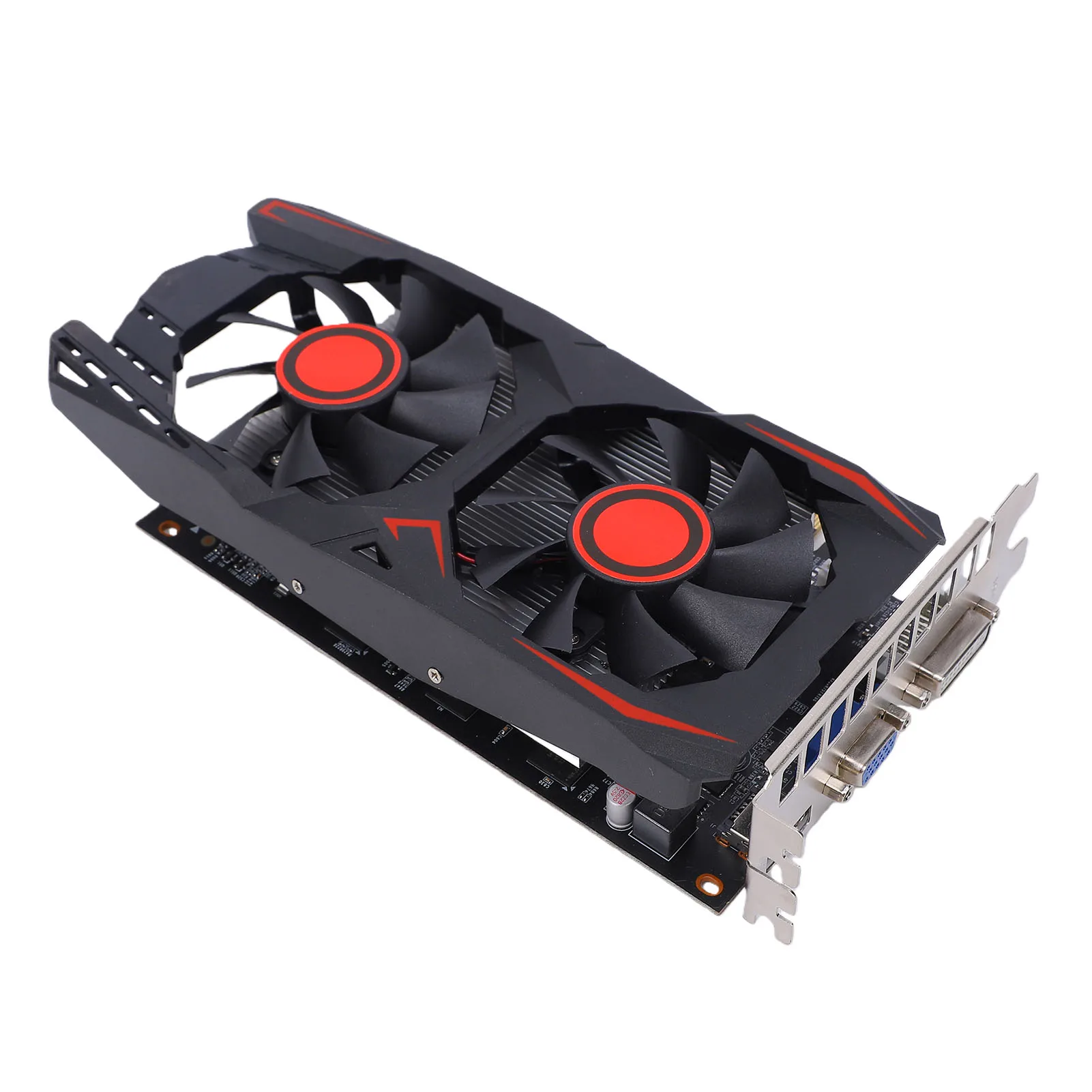 Graphics Card 6GB GDDR5 192BIT Double Fan PCIE 2.0 16X Slot Supports DVI VGA HD Multimedia Interface Gaming Video Card view 4