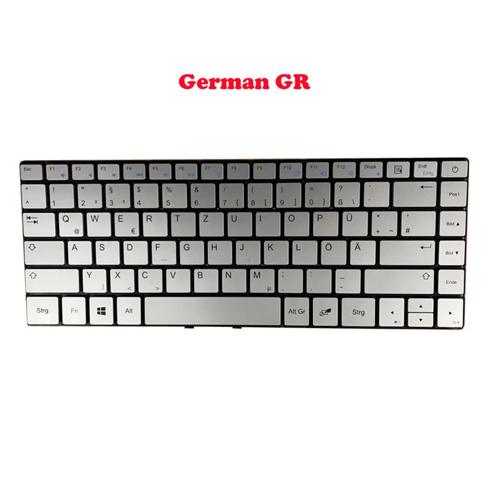 Laptop Replacement Keyboard For Jumper For EZbook X3 JPA10 German GR Italy IT Swiss SW Silver Black New