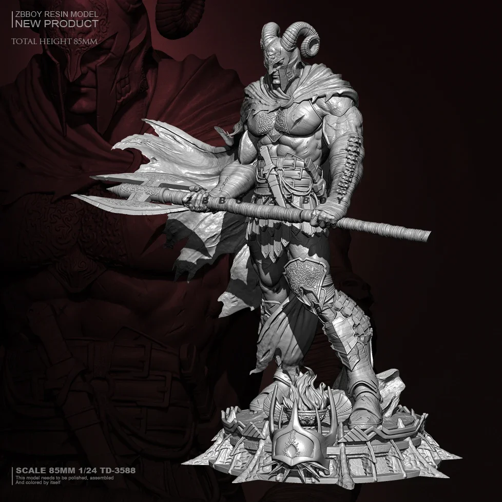 85mm Resin model kits figure colorless and self-assembled TD-3588