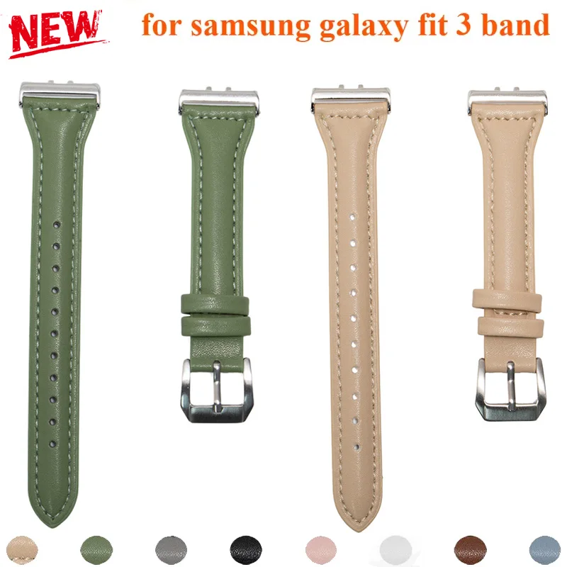 Für Samsung Galaxy Fit 3 Lederarmband für Samsung Galaxy Fit 3 Smart Watch Zubehör Armband für Galaxy Fit 3 Armband Gürtel