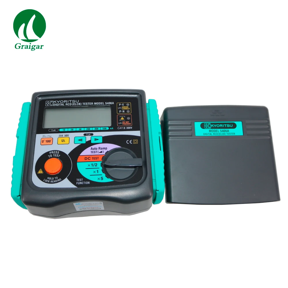 KYORITSU 5406A Digital RCD (ELCB) Tester 0 and 180 Degree Phase Angle