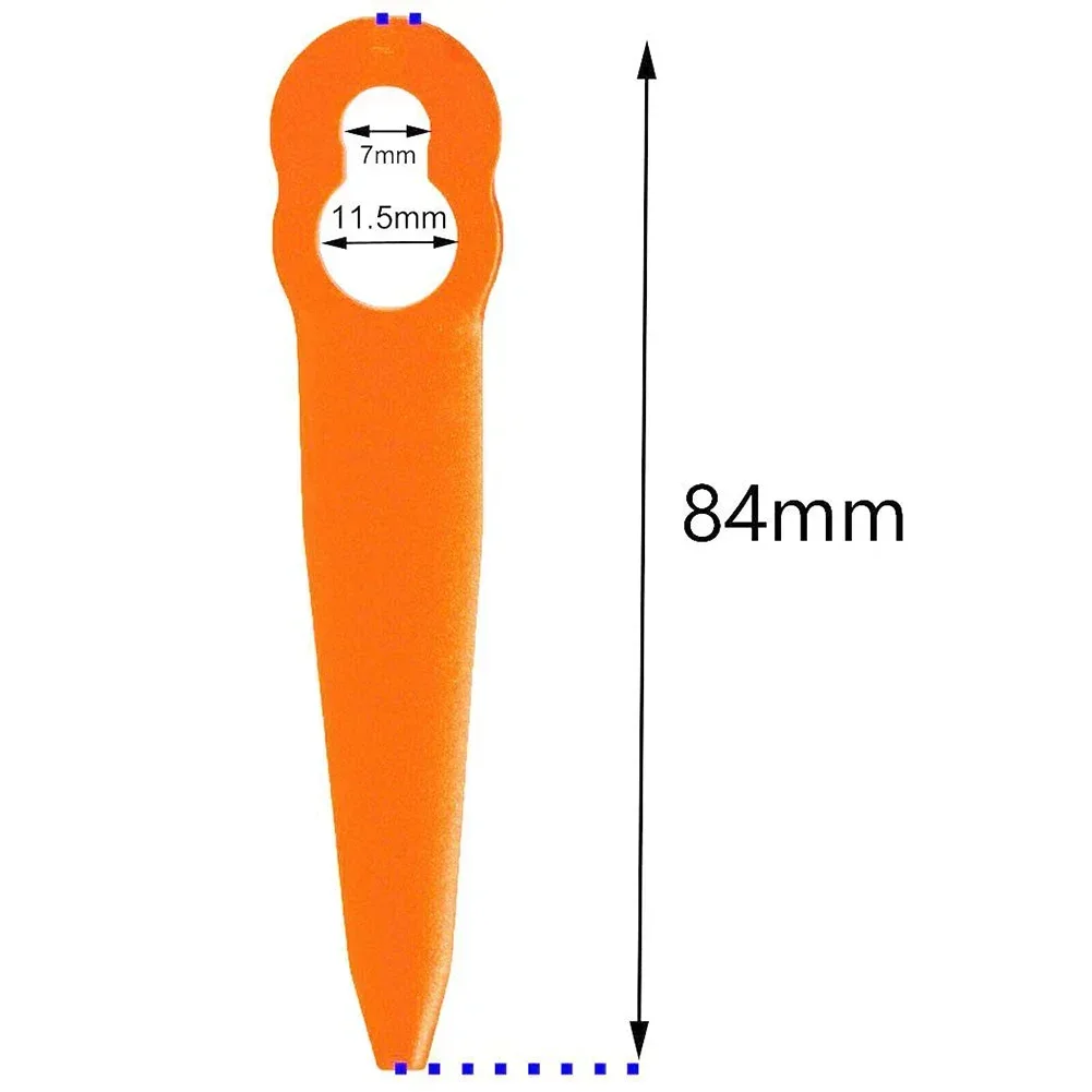 잔디 깎는 기계 플라스틱 블레이드, 조롱박 모양, STIHL FSA 45 무선 잔디 트리머 블레이드, 브러시 커터, 정원 도구 액세서리, 40 개