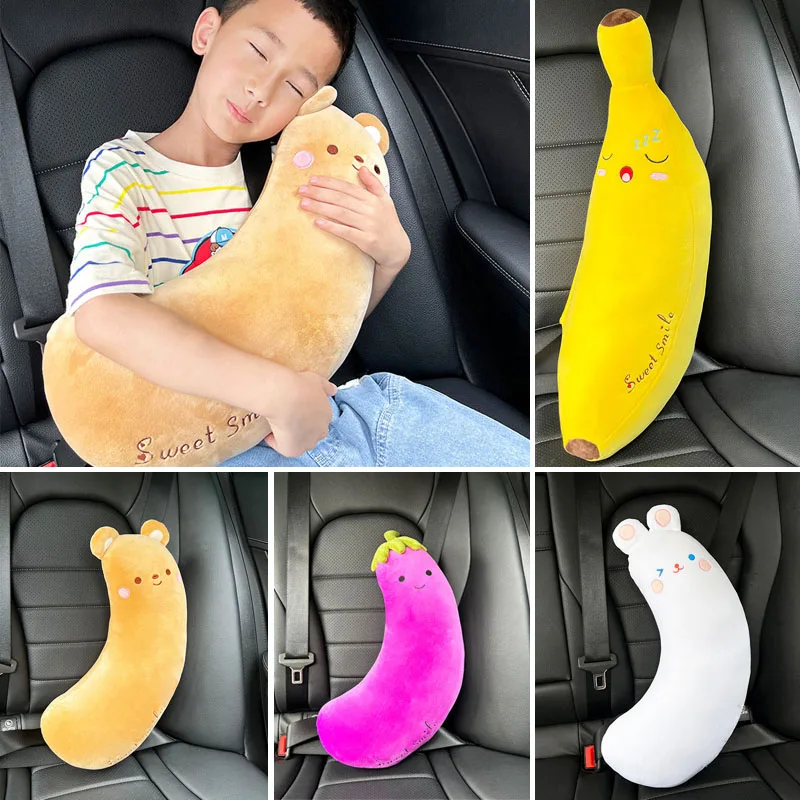 Cartoon Cute Plush Car Seat Belts Covers Shoulder Padding Universal  Children Kids Safety Belts Protector Pads Auto Accessories