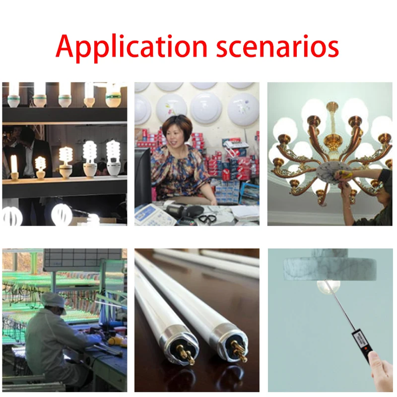 Portable Neon Tester Handheld Neon Tube Checker Lamp Fluorescent LED Indicator Various Lights Bulb Quality Fault Detector Tools