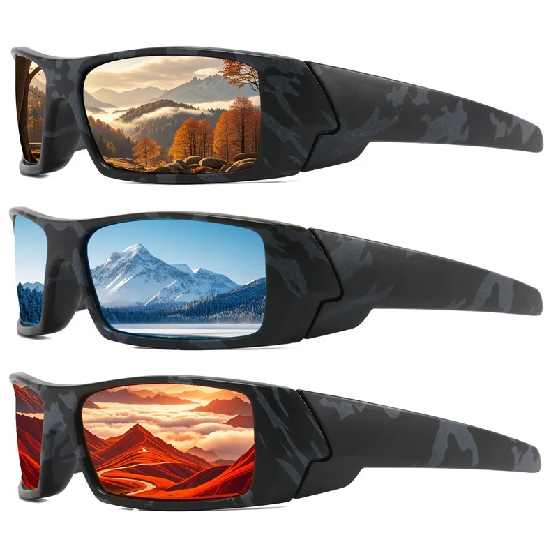 

Polarized Camo Sunglasses for Men Women Fishing Sports Outdoor Hunting UV Protection Glasses