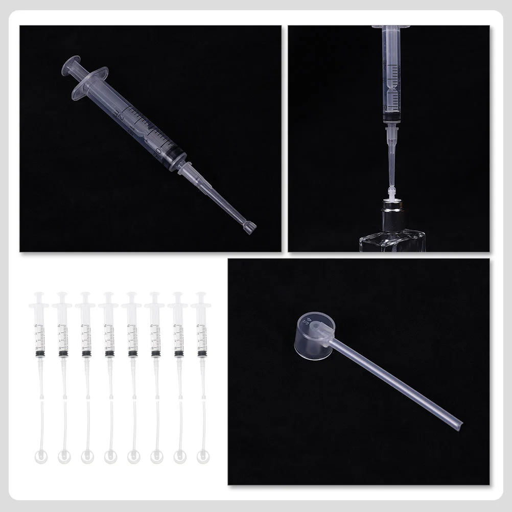 Perfume Syringe Pump Refill Dispenser Liquid Tools Transfer Tool Bottle Essential Measuring Oil Adapter Clear Perfumes Plasti