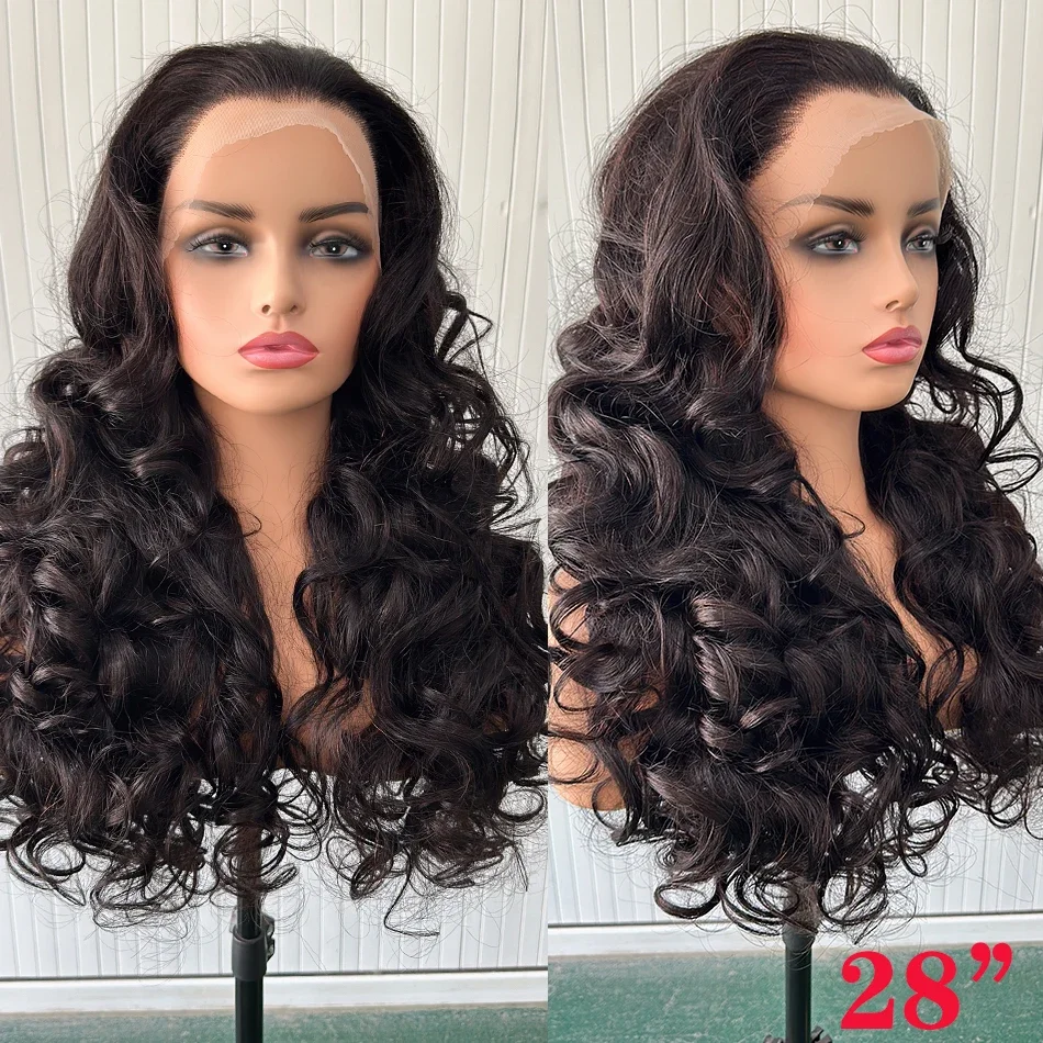 100% شعر فيتنامي خام مزدوج يغرق نطاط موجة الدانتيل الباروكات الأمامية 34 بوصة 13x4 HD 250% عالية الكثافة موجة فضفاضة الباروكات